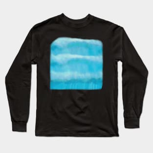 Watercolor Ocean Waves Long Sleeve T-Shirt